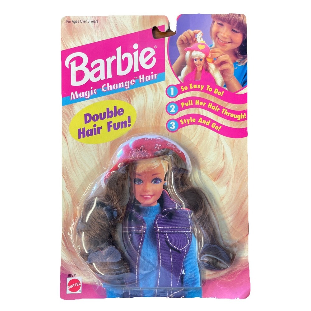 Barbie Magic Change Hair‎ Brown Hair Extension Wig